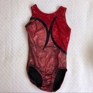 Red Gymnastics Leotard AS